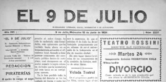 Por un siglo atrás, en 9 de Julio
