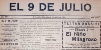 Por un siglo atrás, en 9 de Julio